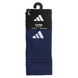 5-Star Team 2.0 Crew Socks Navy Blue and White-Socks-Adidas-5156908-4-Tennis Express