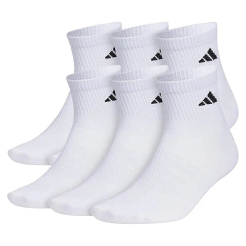 Men's Superlite 3.0 6 Pack Quarter Tennis Socks White and Black-Socks-Adidas-5157834-S24-1-Tennis Express