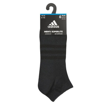 Men's Superlite 3.0 6 Pack Low Cut Tennis Socks Black and Night Grey-Socks-Adidas-5157896-S24-4-Tennis Express