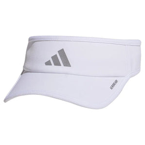 Women's Superlite 3 Visor White and Silver Metallic-Apparel-Adidas-5158626-S25-Tennis Express