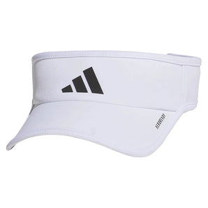 Men’s Superlite 3 Visor White and Black-Apparel-Adidas-5158680-1-Tennis Express