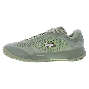Women's AG-LT Pro Tennis Shoes Light Khaki and Green,Footwear,Lacoste,,,Tennis Express,51SFA0001-ANZ01copy