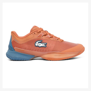 Men's CLAY Court AG-LT Ultra Tennis Shoes Orange and Blue,Footwear,Lacoste,,,Tennis Express,51SMA0013-ARE-1