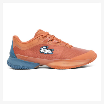 Men's CLAY Court AG-LT Ultra Tennis Shoes Orange and Blue,Footwear,Lacoste,,,Tennis Express,51SMA0013-ARE-1