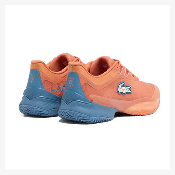 Men's CLAY Court AG-LT Ultra Tennis Shoes Orange and Blue,Footwear,Lacoste,,,Tennis Express,51SMA0013-ARE-2