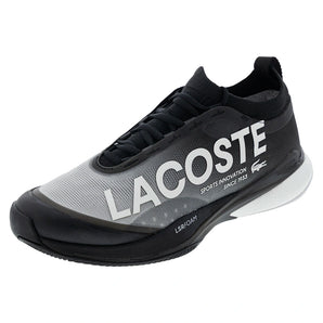 Men's AG-LT25 Lite Tennis Shoes Black and White-Footwear-Lacoste-51SMA0018-312copy-Tennis Express