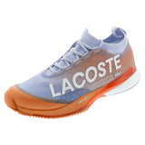 Men's CLAY Court AG-LT25 Lite Tennis Shoes Light Blue and Orange,Footwear,Lacoste,Light Blue/Orange,7,Tennis Express,51SMA0137-AMJcopy
