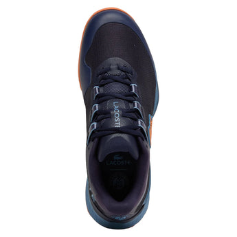 Men's AG-LT Ultra Tennis Shoes Dark Blue and Orange,Footwear,Lacoste,,,Tennis Express,51SMA0226_325-3