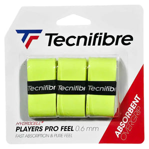 Players ProFeel Tennis Overgrip 3 Pack Lime-Accessories-Tecnifibre-52LAPROLM-1.1-Tennis Express