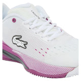 Women's AG-LT EVO Tennis Shoes White and Purple, Lacoste, Tennis Express, 52SFA0052-Z54F26-5