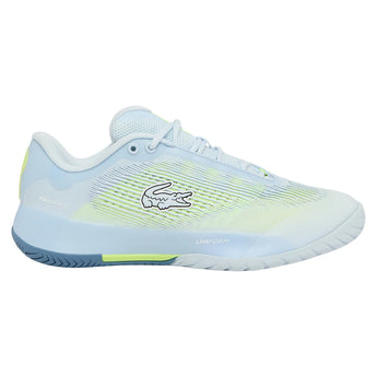 Women's AG-LT Pro Tennis Shoes Light Blue and Yellow,Footwear,Lacoste,,,Tennis Express,52SFA0121_AMI-1