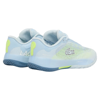 Women's AG-LT Pro Tennis Shoes Light Blue and Yellow,Footwear,Lacoste,,,Tennis Express,52SFA0121_AMI-5