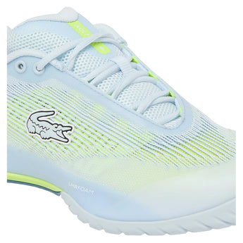 Women's AG-LT Pro Tennis Shoes Light Blue and Yellow,Footwear,Lacoste,,,Tennis Express,52SFA0121_AMI-7