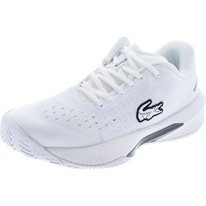 Women's AG-LT EVO Tennis Shoes White, Lacoste, White, Tennis Express, 52SFA0124-21GF26-WHITE-3