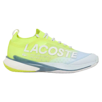Women's AG-LT25 Lite Tennis Shoes Light Blue and Yellow,Footwear,Lacoste,,,Tennis Express,52SFA0143-AMIF26-1.1