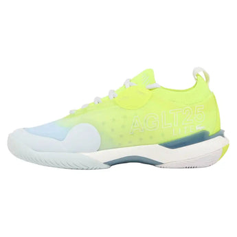 Women's AG-LT25 Lite Tennis Shoes Light Blue and Yellow,Footwear,Lacoste,,,Tennis Express,52SFA0143-AMIF26-2