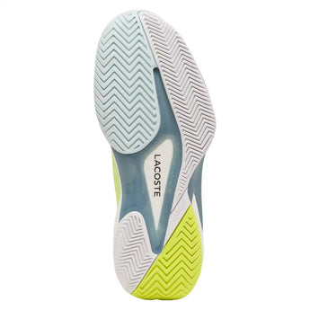 Women's AG-LT25 Lite Tennis Shoes Light Blue and Yellow,Footwear,Lacoste,,,Tennis Express,52SFA0143-AMIF26-5