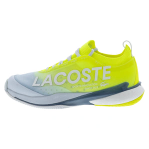 Women's AG-LT25 Lite Tennis Shoes Light Blue and Yellow,Footwear,Lacoste,,,Tennis Express,52SFA0143-AMIF2601copy