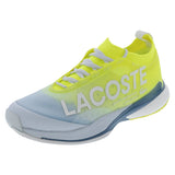 Women's AG-LT25 Lite Tennis Shoes Light Blue and Yellow,Footwear,Lacoste,Light Blue/Yellow,5,Tennis Express,52SFA0143-AMIF26copy