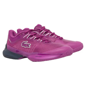 Women's AG-LT Ultra Tennis Shoes Purple and Navy,Footwear,Lacoste,Purple/Navy,5,Tennis Express,52SFA0147-ACRF26-y