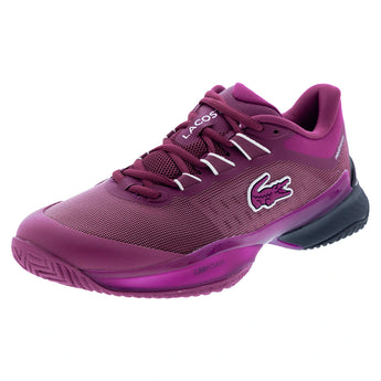 Women's AG-LT Ultra Tennis Shoes Purple and Navy,Footwear,Lacoste,Purple/Navy,5,Tennis Express,52SFA0147-ACRF26copy