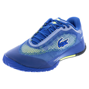 Men's AG-LT Pro Tennis Shoes Blue and Yellow,Footwear,Lacoste,Blue/Yellow,7,Tennis Express,52SMA0065-2S1F26copy