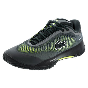 Men's AG-LT Pro Tennis Shoes Dark Green and Yellow,Footwear,Lacoste,Dark Green/Yellow,7,Tennis Express,52SMA0066-AB3F26copy