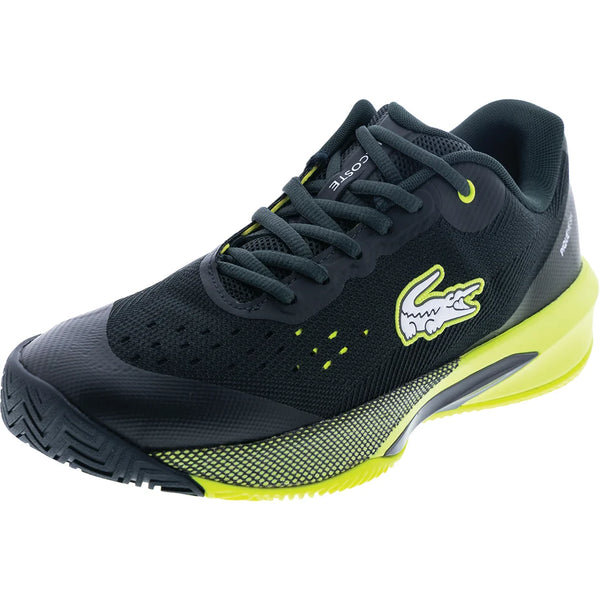 Men's AG-LT EVO Tennis Shoes Dark Green and Yellow, Lacoste, Dark Green/Yellow, Tennis Express, 52SMA0070-AB3F26-DARK-GREEN-YELLOW-2