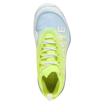 Men's AG-LT25 Lite Tennis Shoes Light Blue and Yellow,Footwear,Lacoste,,,Tennis Express,52SMA0102-AMIF26-3