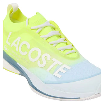 Men's AG-LT25 Lite Tennis Shoes Light Blue and Yellow,Footwear,Lacoste,,,Tennis Express,52SMA0102-AMIF26-6