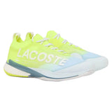 Men's AG-LT25 Lite Tennis Shoes Light Blue and Yellow,Footwear,Lacoste,Light Blue/Yellow,7,Tennis Express,52SMA0102-AMIF26-y
