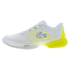 Men's AG-LT Ultra Tennis Shoes White and Yellow,Footwear,Lacoste,,,Tennis Express,52SMA0106-V05F2601copy