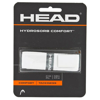 Hydrosorb Comfort Tennis Replacement Grip-Accessories-Head-53177-WHITE-L-Tennis Express