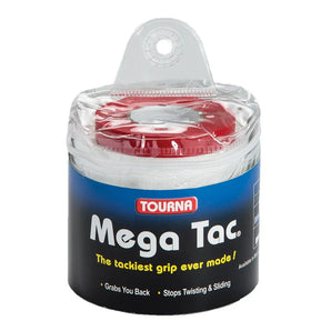 Mega Tac 30 Pack Tennis Grip White-Accessories-Tourna-53424-DEFAULT-L-1-[Sku]-Tennis Express