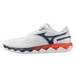 Men's Wave Enforce Tour 2 AC Tennis Shoes White and Insignia Blue,Footwear,Mizuno,White/Insignia Blue,7,Tennis Express,550094-005A-1