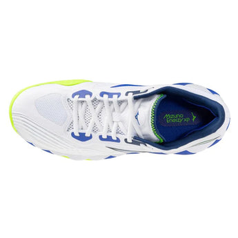 Men's Wave Enforce Tour 2 AC Tennis Shoes White and Dazzling Blue,Footwear,Mizuno,,,Tennis Express,550094-005B-4