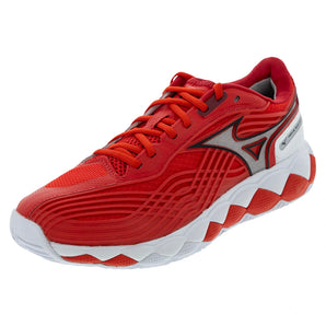 Men's Wave Enforce Tour 2 AC Tennis Shoes Fiery Red and White,Footwear,Mizuno,Fiery Red/White,7,Tennis Express,550094-1R00copy