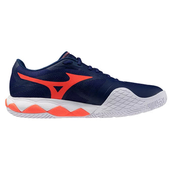 Men's Wave Enforce Tour 2 AC Tennis Shoes Beacon Blue and White,Footwear,Mizuno,,,Tennis Express,550094-5T00-2