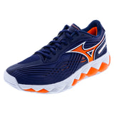 Men's Wave Enforce Tour 2 AC Tennis Shoes Beacon Blue and White,Footwear,Mizuno,Beacon Blue/White,7,Tennis Express,550094-5T00copy