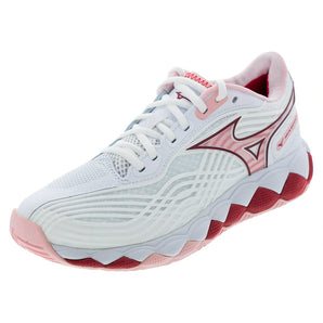Women's Wave Enforce Tour 2 AC Tennis Shoes White and Pinkesque,Footwear,Mizuno,White/Pinkesque,6,Tennis Express,550095-0016copy