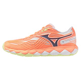 Women's Wave Enforce Tour 2 AC Tennis Shoes Flamingo Coral and Wild Wind,Footwear,Mizuno,Flamingo Coral/Wild Wind,6,Tennis Express,550095-1B6S