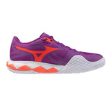 Women's Wave Enforce Tour 2 AC Tennis Shoes Dahlia and White,Footwear,Mizuno,,,Tennis Express,550095-6L00-1