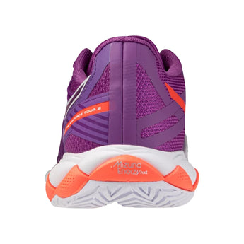 Women's Wave Enforce Tour 2 AC Tennis Shoes Dahlia and White,Footwear,Mizuno,,,Tennis Express,550095-6L00-3