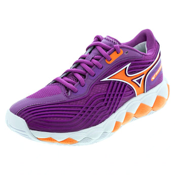 Women's Wave Enforce Tour 2 AC Tennis Shoes Dahlia and White,Footwear,Mizuno,Dahlia/White,6,Tennis Express,550095-6L00copy