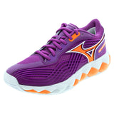 Women's Wave Enforce Tour 2 AC Tennis Shoes Dahlia and White,Footwear,Mizuno,Dahlia/White,6,Tennis Express,550095-6L00copy