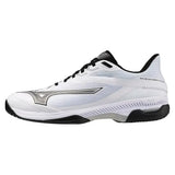 Men's Wave Exceed Court AC Tennis Shoes White and Black-Footwear-Mizuno-550112-0090F25-1-Tennis Express