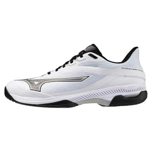 Men's Wave Exceed Court AC Tennis Shoes White and Black-Footwear-Mizuno-550112-0090F25-1-Tennis Express