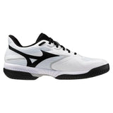 Men's Wave Exceed Court AC Tennis Shoes White and Black-Footwear-Mizuno-550112-0090F25-2-Tennis Express