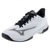 Men's Wave Exceed Court AC Tennis Shoes White and Black-Footwear-Mizuno-550112-0090F25copy-Tennis Express