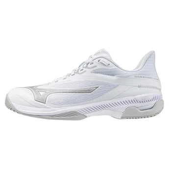 Women's Wave Exceed Court AC Tennis Shoes White and Ultimate Grey-Footwear-Mizuno-550113-00UGF25-1-Tennis Express